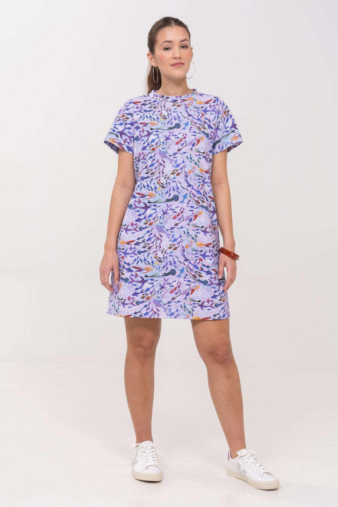Robe T-shirt ample en coton - Oceana