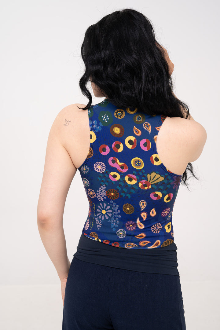 Crop Top - Colourama, Navy