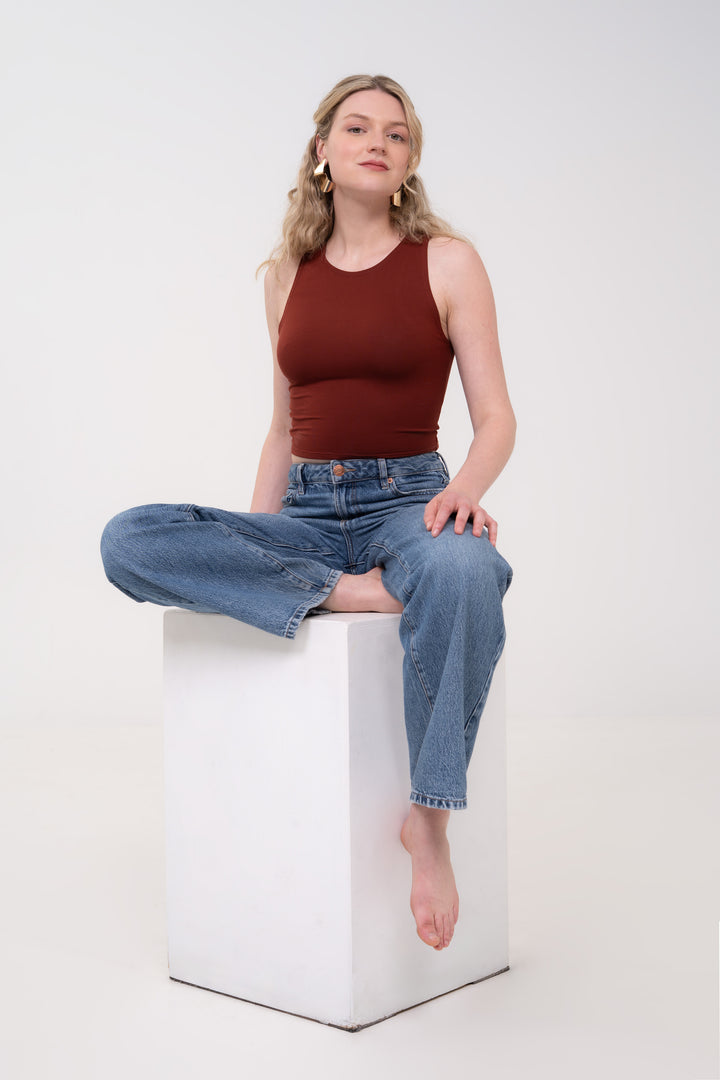 Crop Top - Maroon
