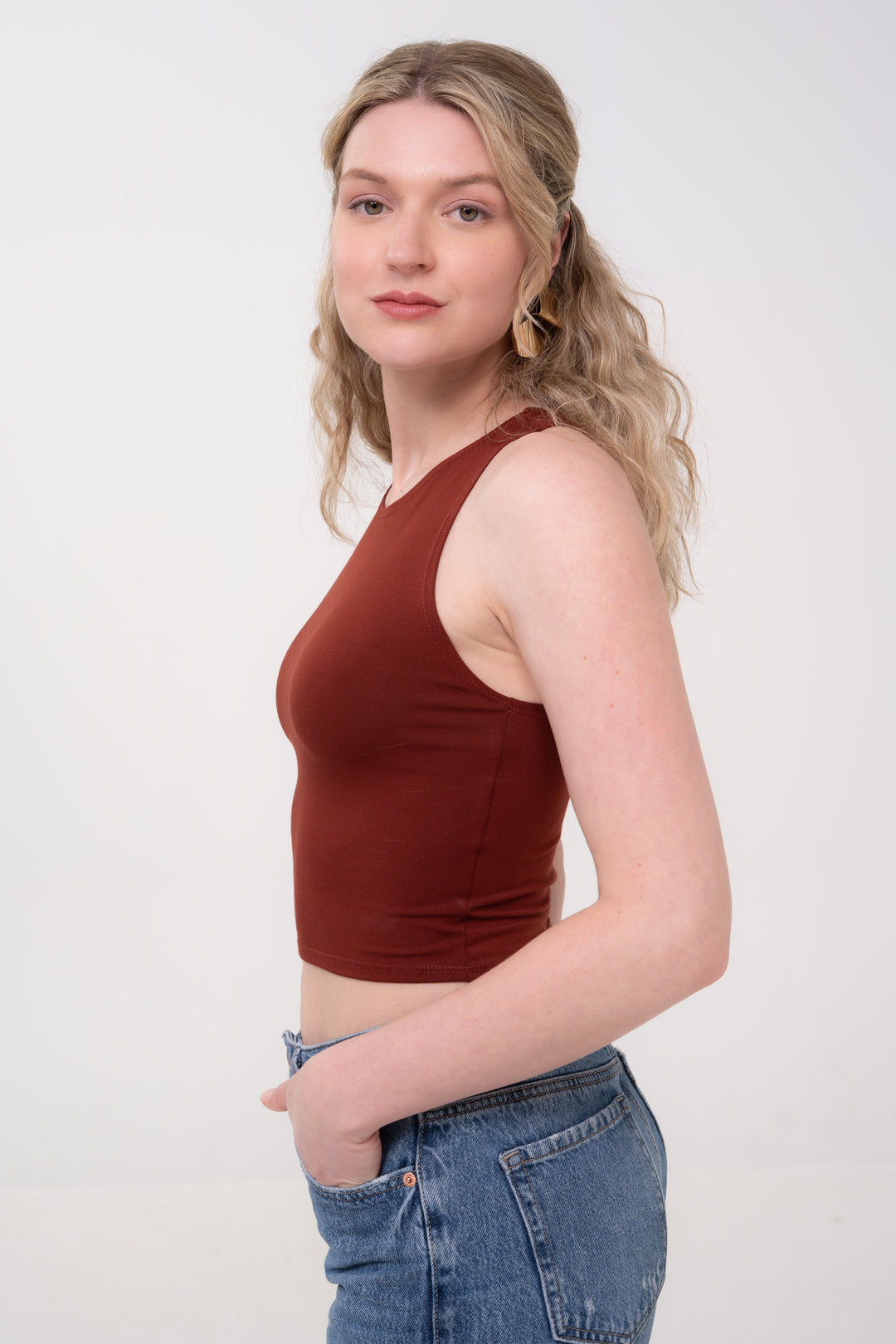 Crop Top - Maroon