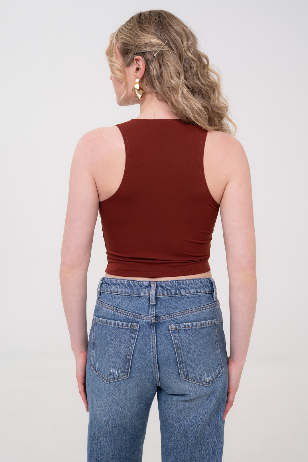 Crop Top - Maroon