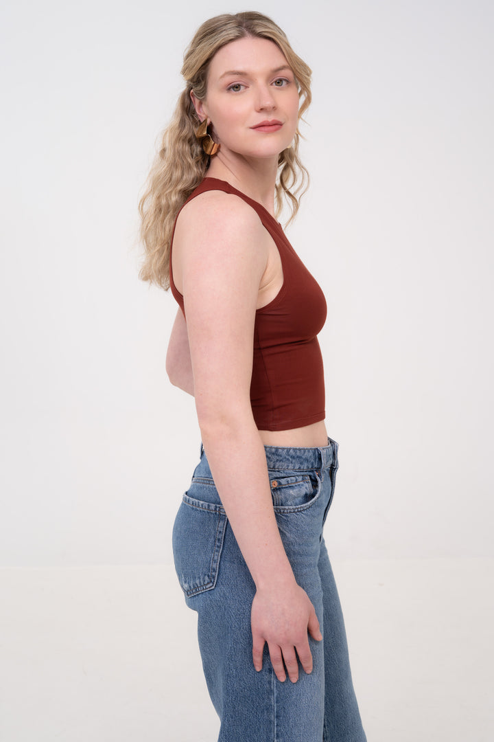 Crop Top - Maroon