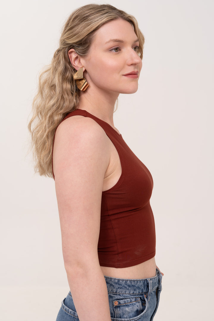 Crop Top - Maroon