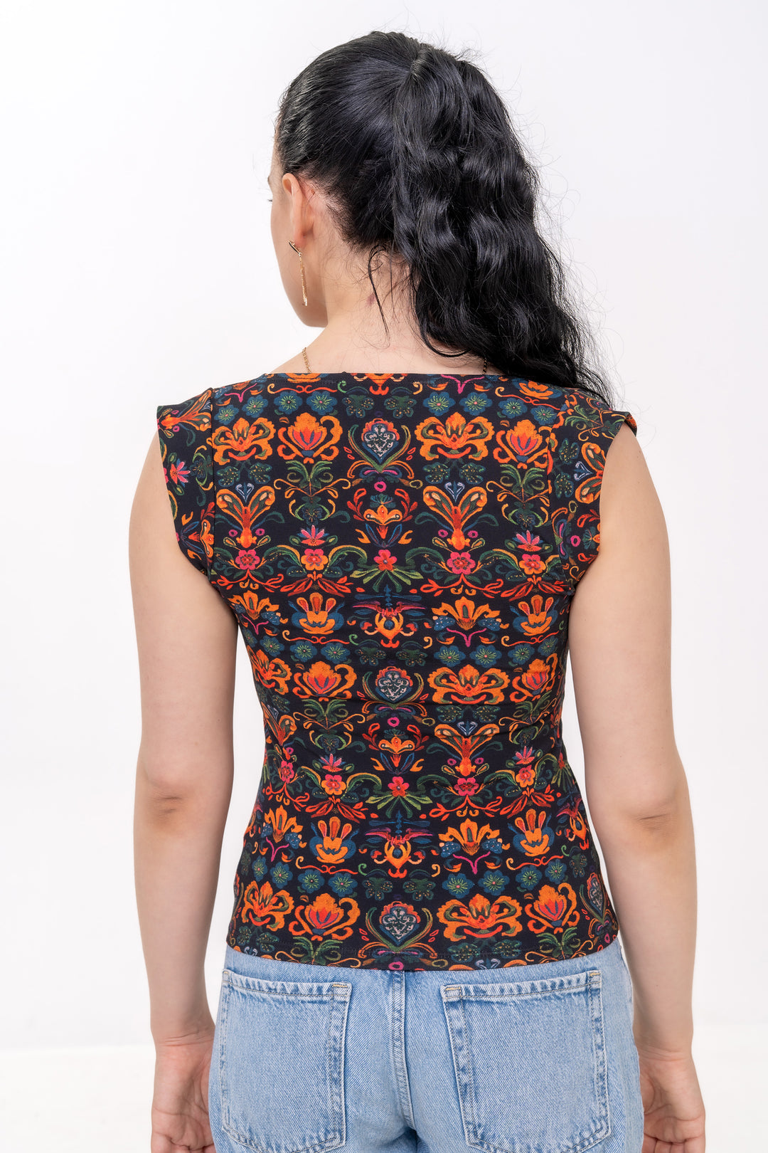 Cotton Crossover Top - Baroque