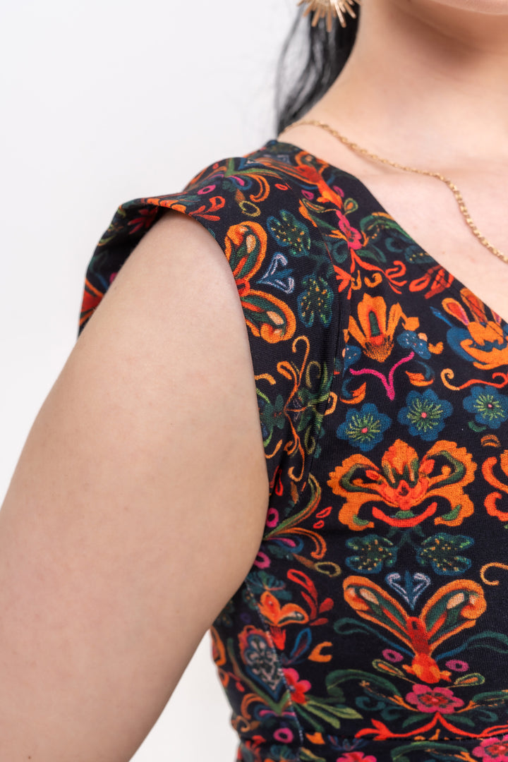 Cotton Crossover Top - Baroque