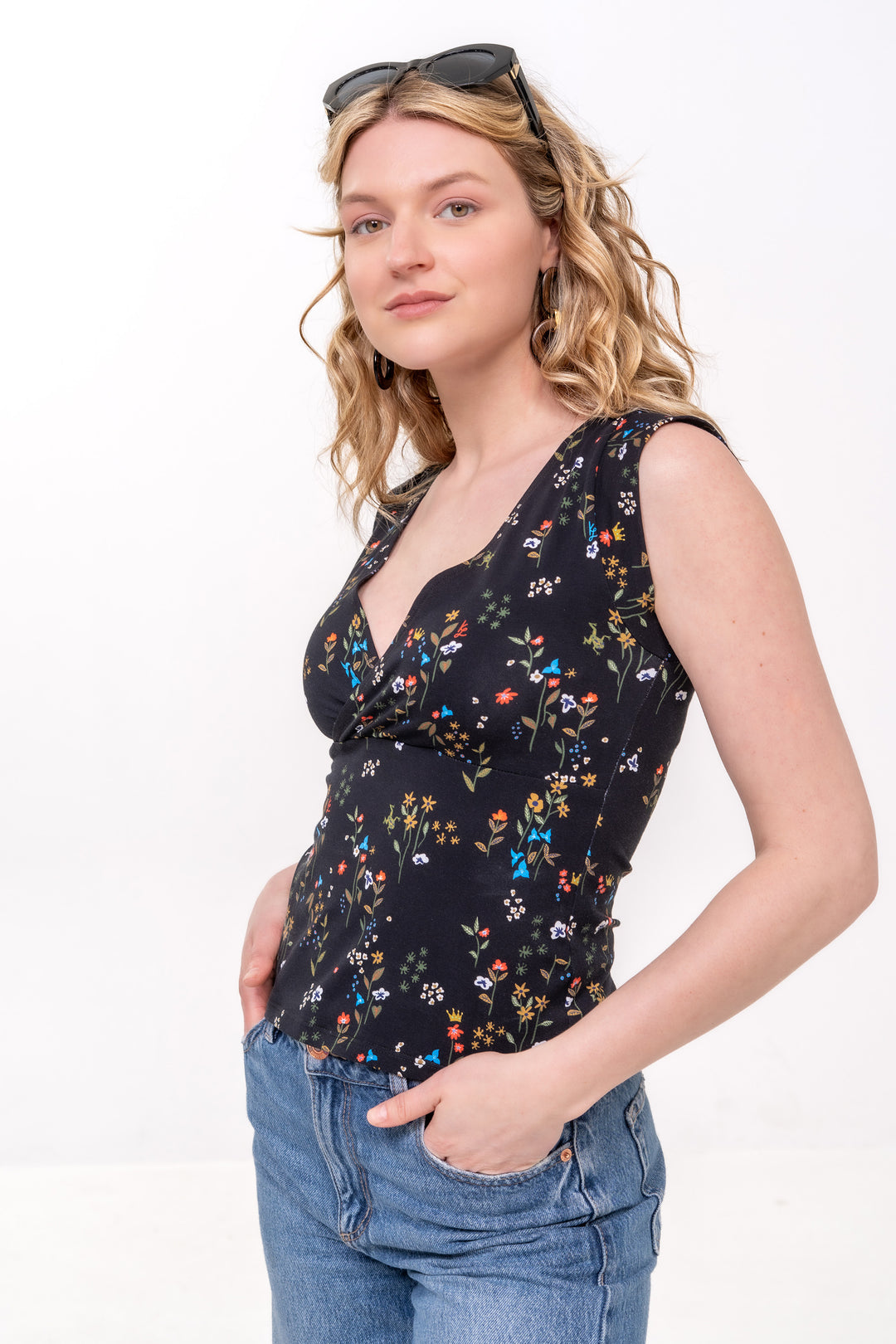 Cotton Crossover Top - Frog Prince