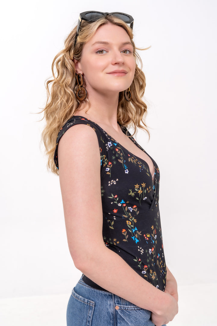 Cotton Crossover Top - Frog Prince