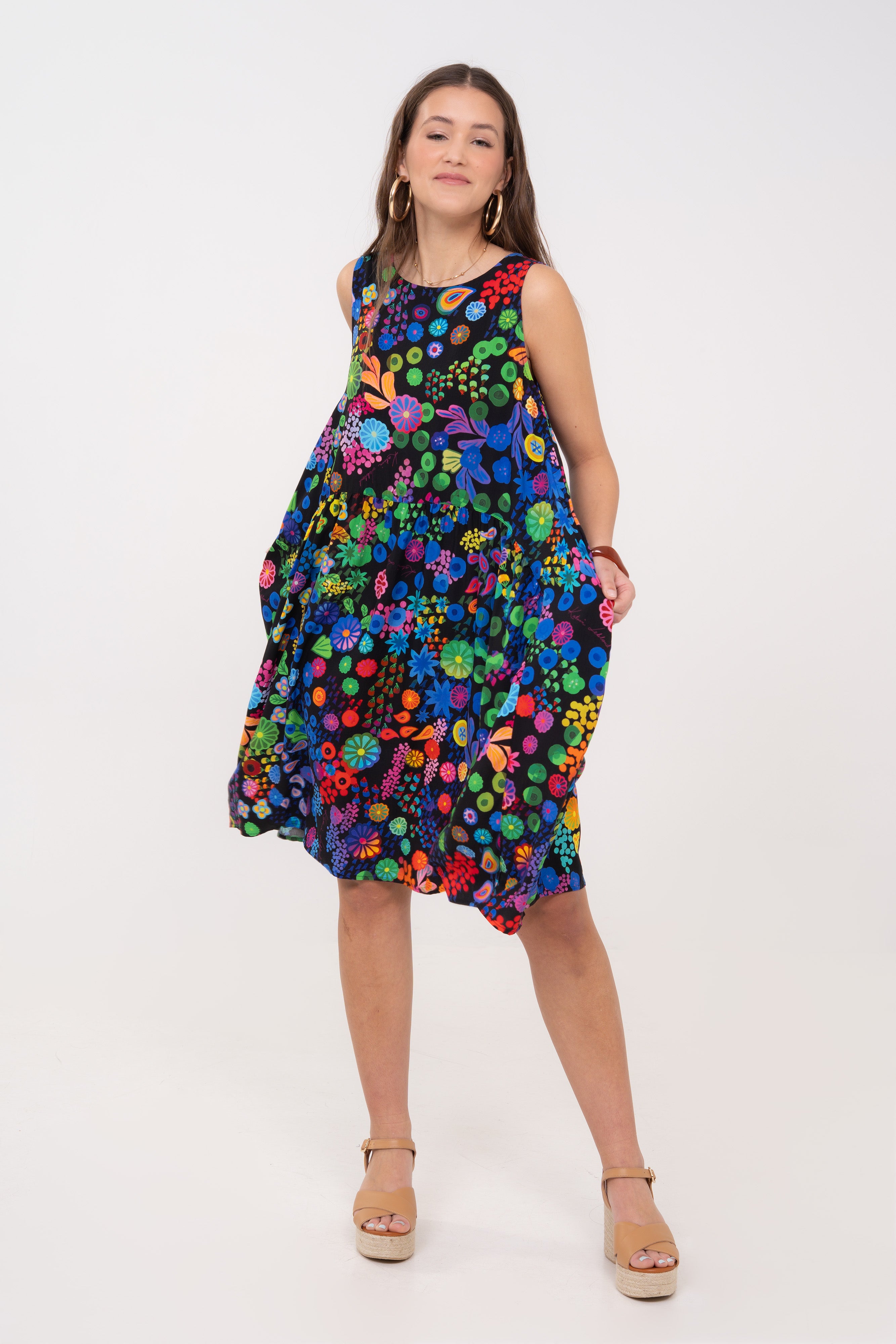 Eclipse Dress - Colourama, Black