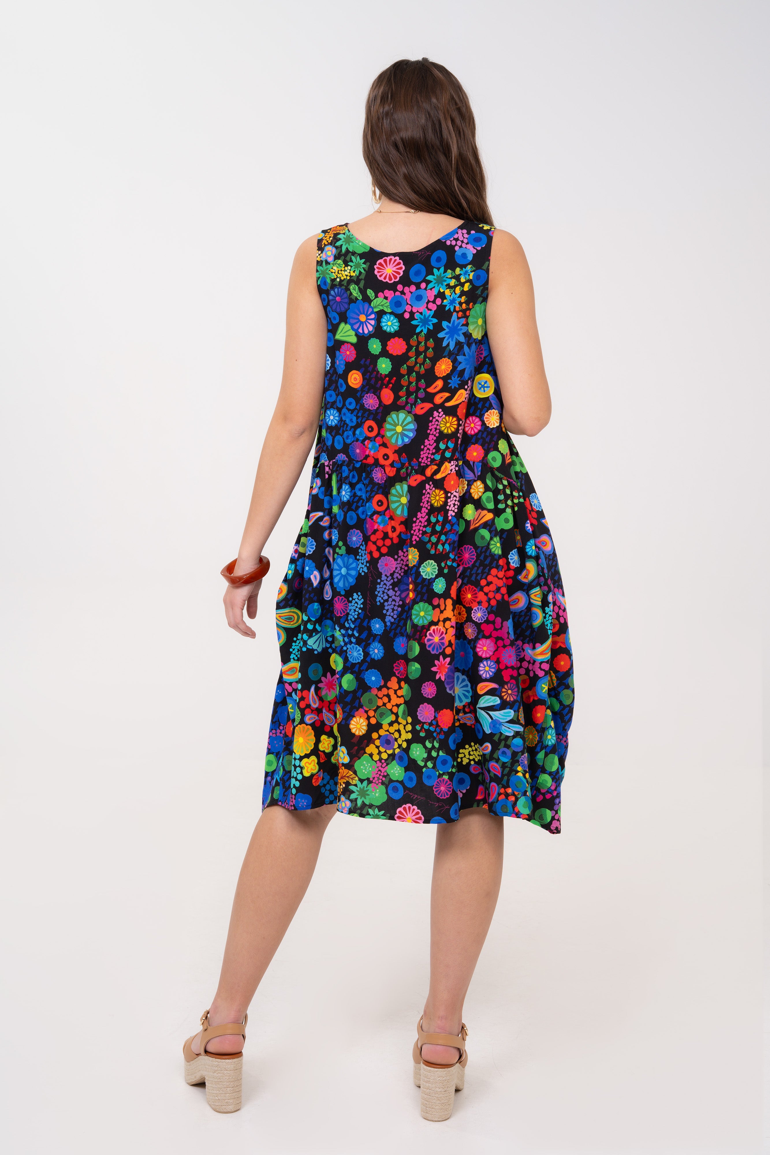 Eclipse Dress - Colourama, Black