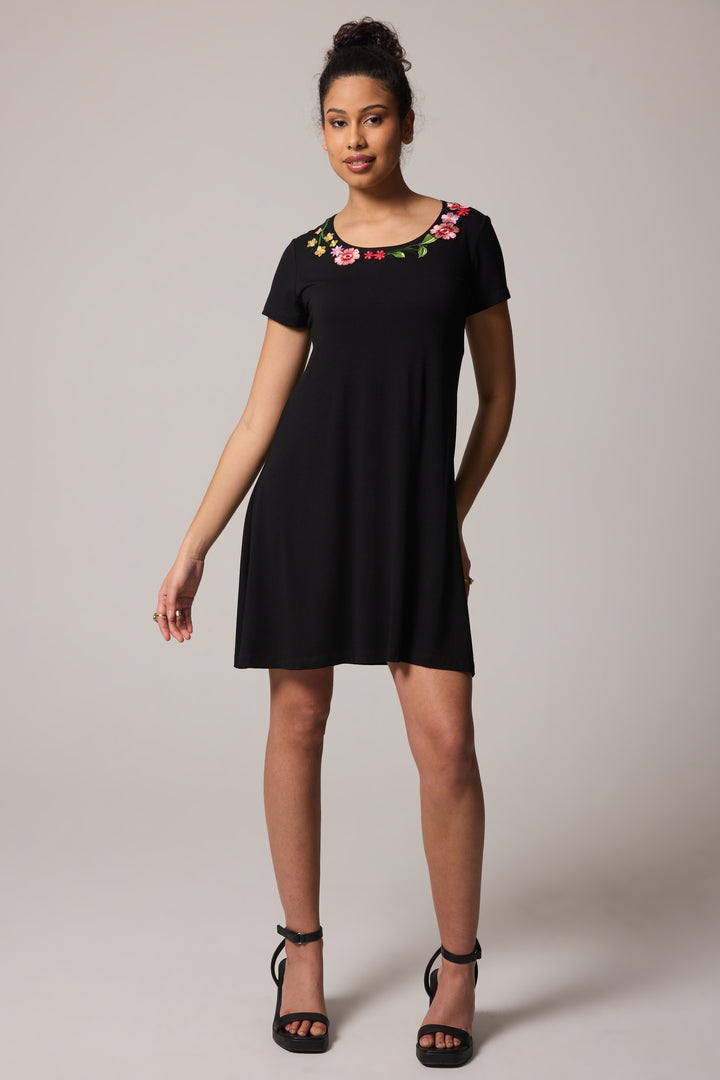 Robe Milano - Appliqué fleuri