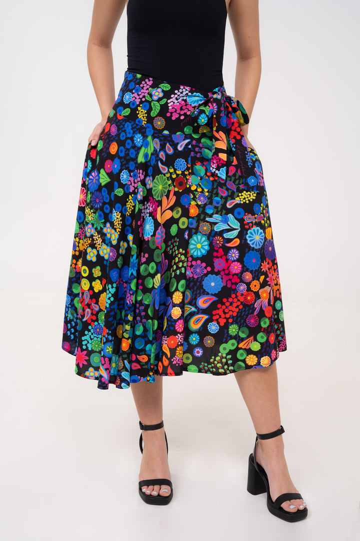 Half-Circle Skirt - Colourama, Black