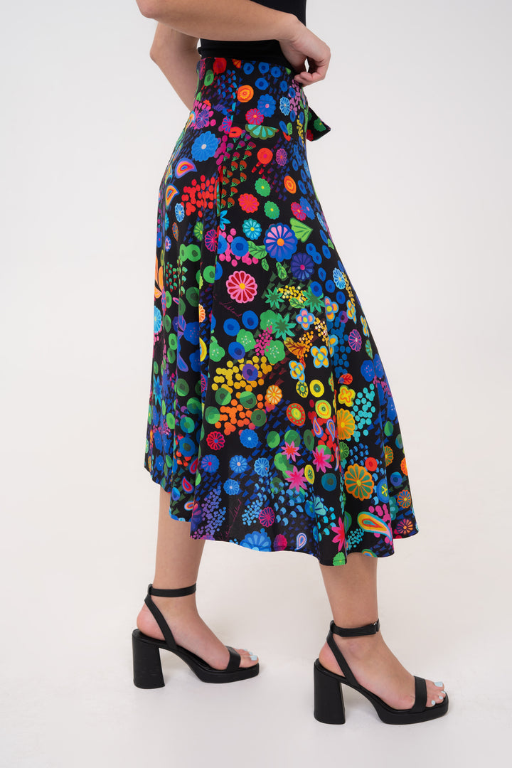 Half-Circle Skirt - Colourama, Black