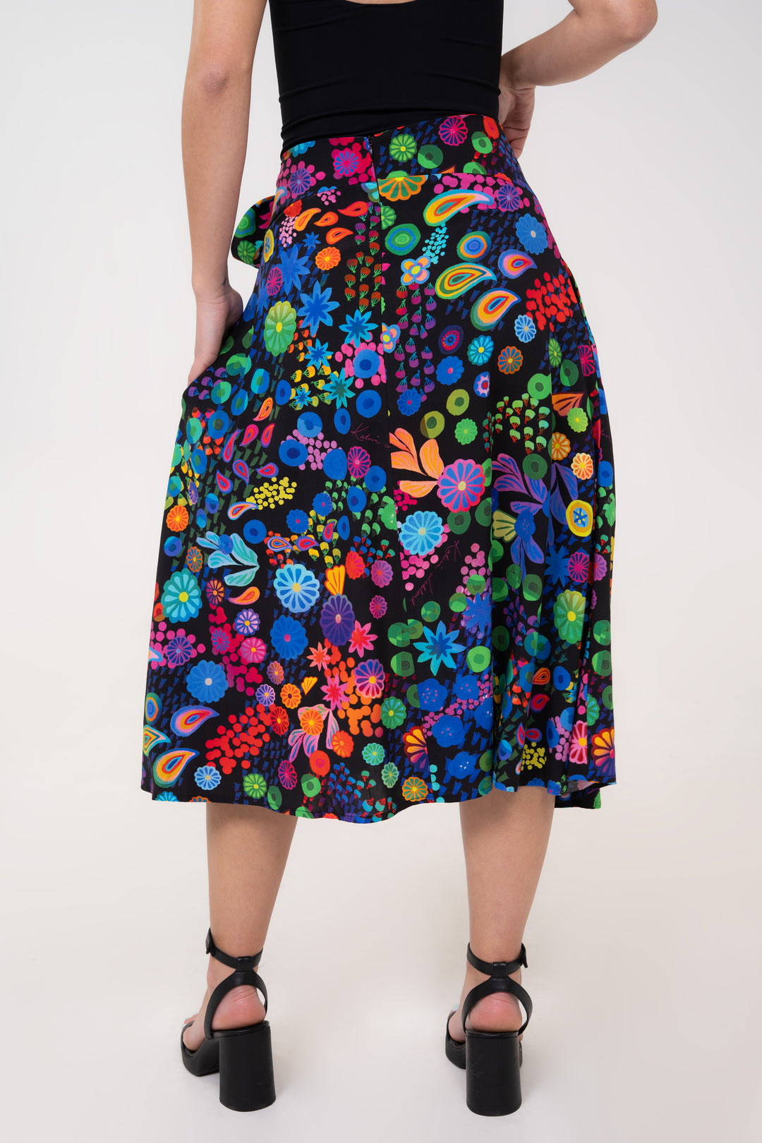Half-Circle Skirt - Colourama, Black