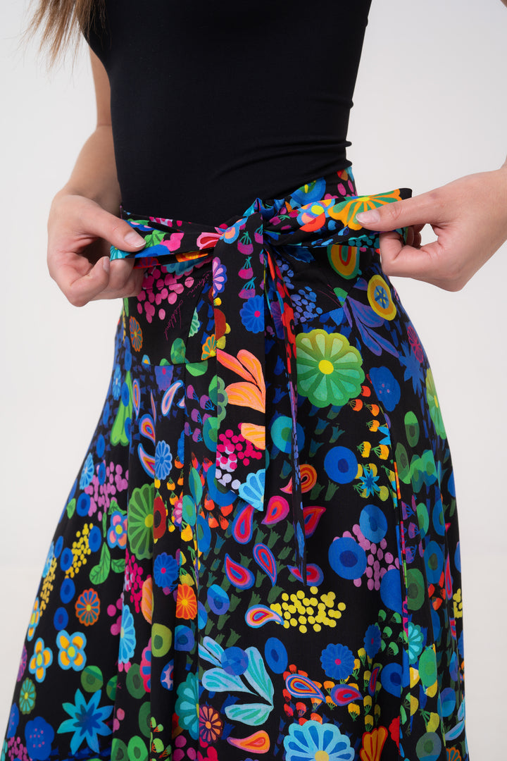 Half-Circle Skirt - Colourama, Black