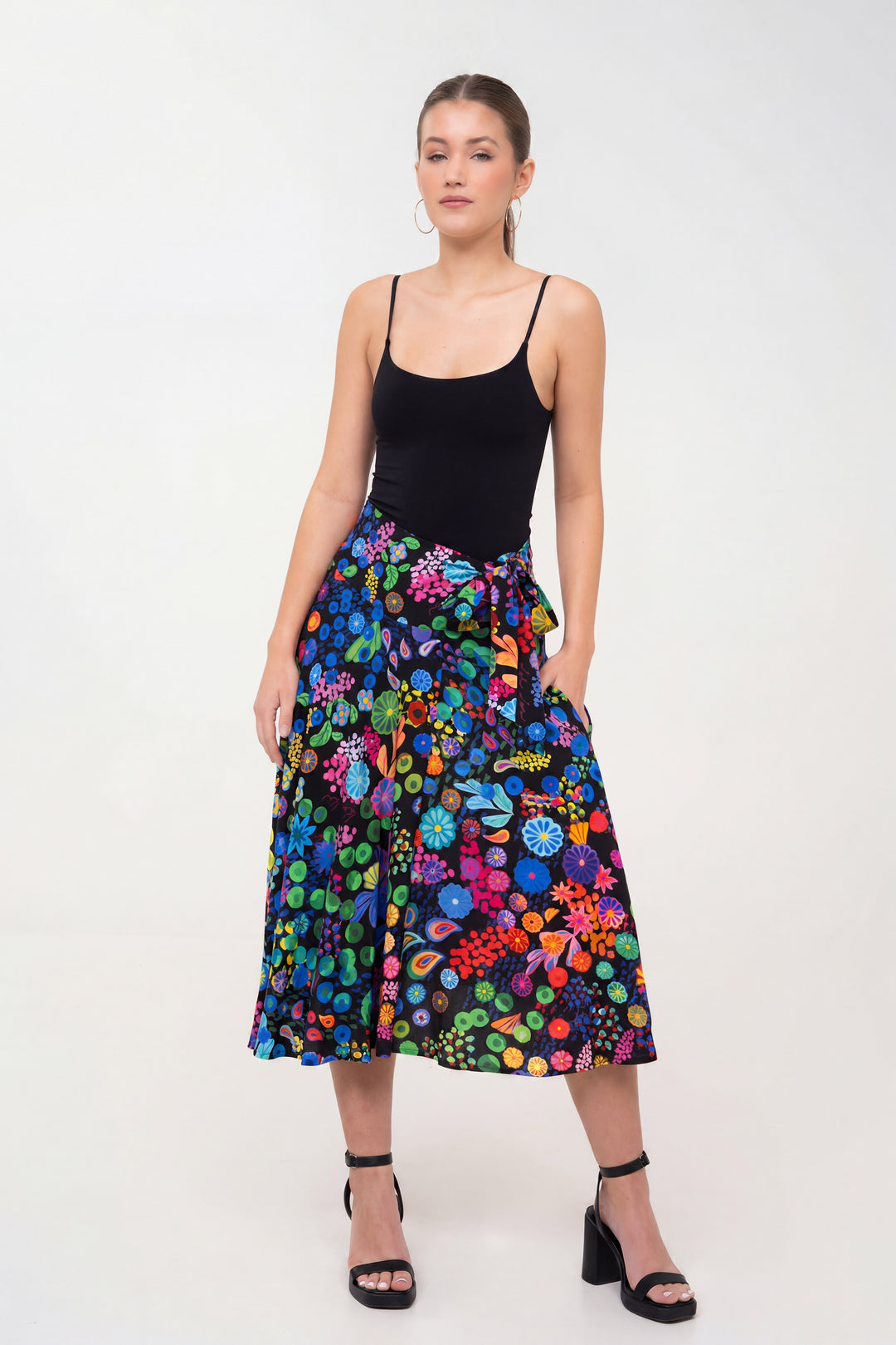 Half-Circle Skirt - Colourama, Black