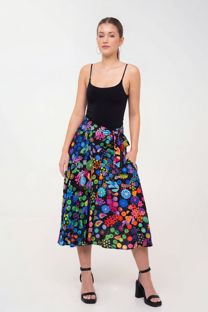 Half-Circle Skirt - Colourama, Black