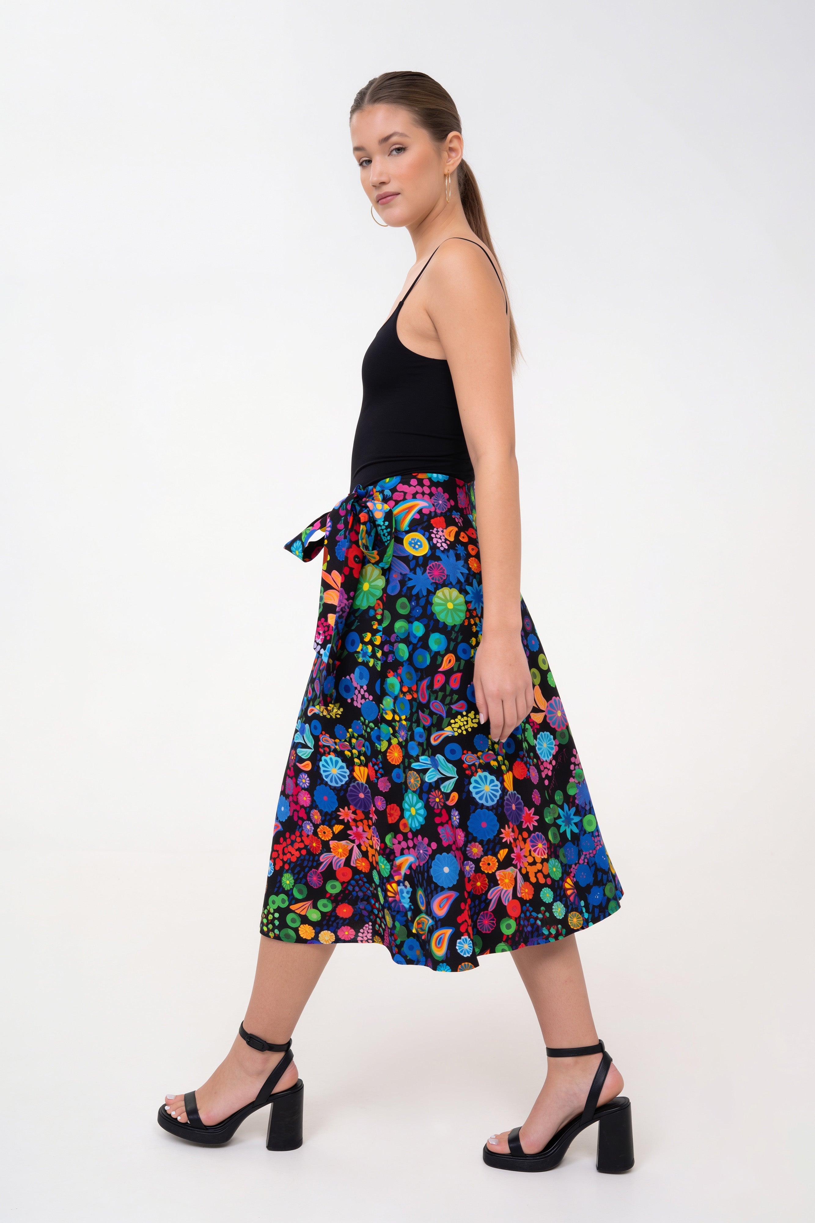 Half-Circle Skirt - Colourama, Black
