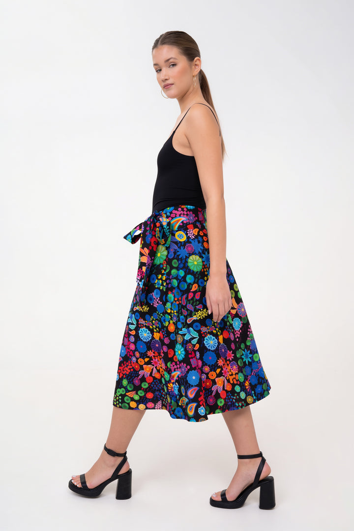 Half-Circle Skirt - Colourama, Black