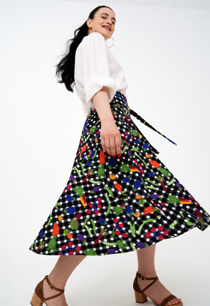 Half-Circle Skirt - Veggies