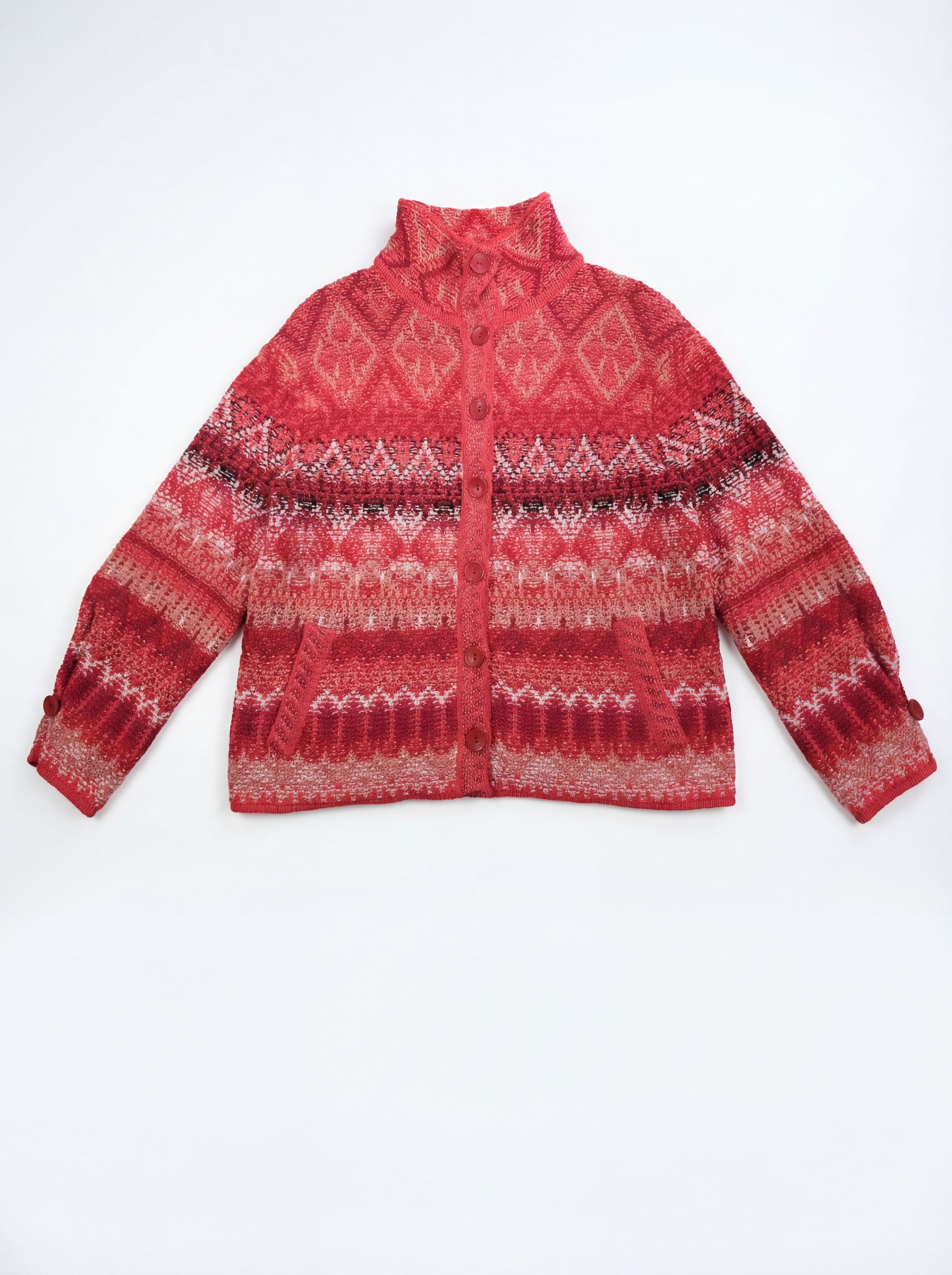 Jacquard Rollneck Jacket, Re-Dandy Pattern