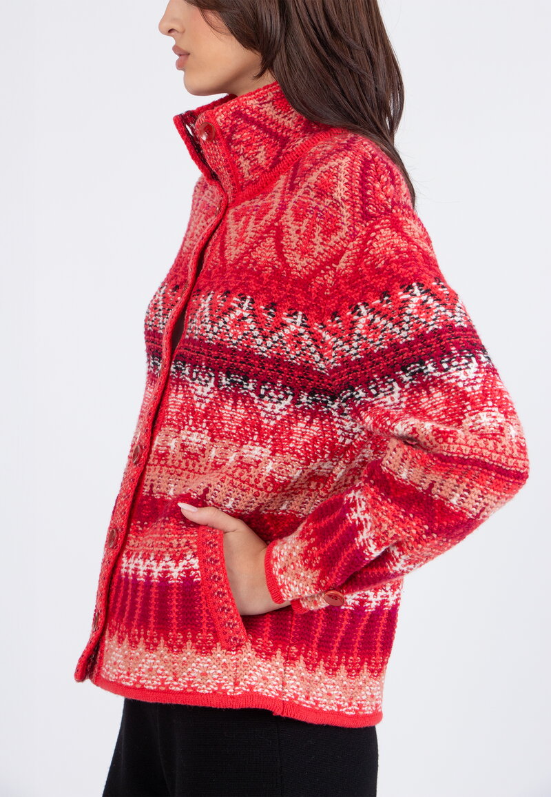 Jacquard Rollneck Jacket, Re-Dandy Pattern