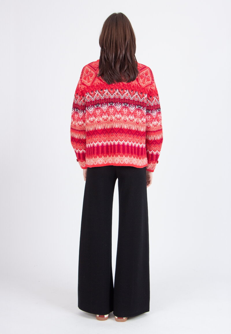 Jacquard Rollneck Jacket, Re-Dandy Pattern