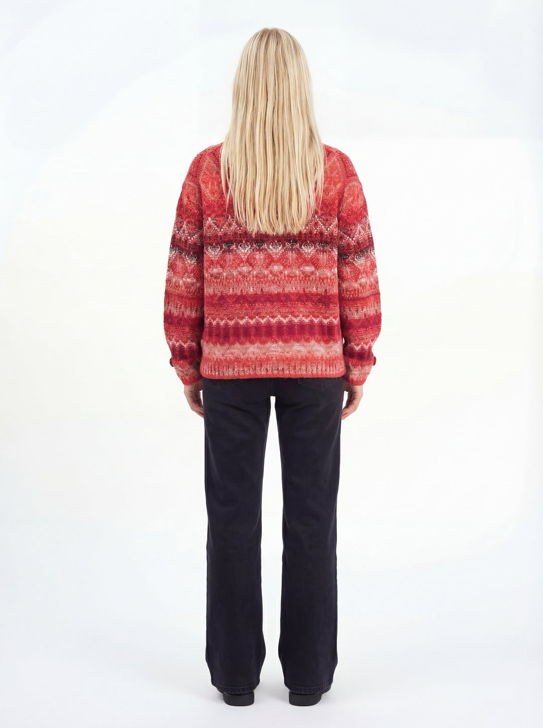 Jacquard Rollneck Jacket, Re-Dandy Pattern