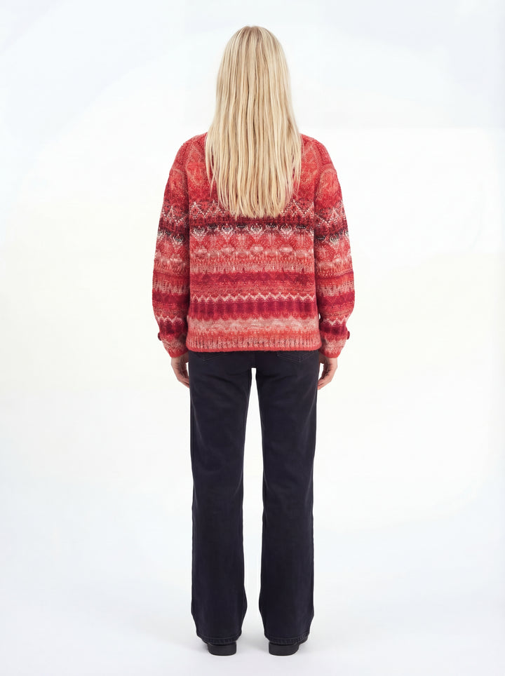 Jacquard Rollneck Jacket, Re-Dandy Pattern