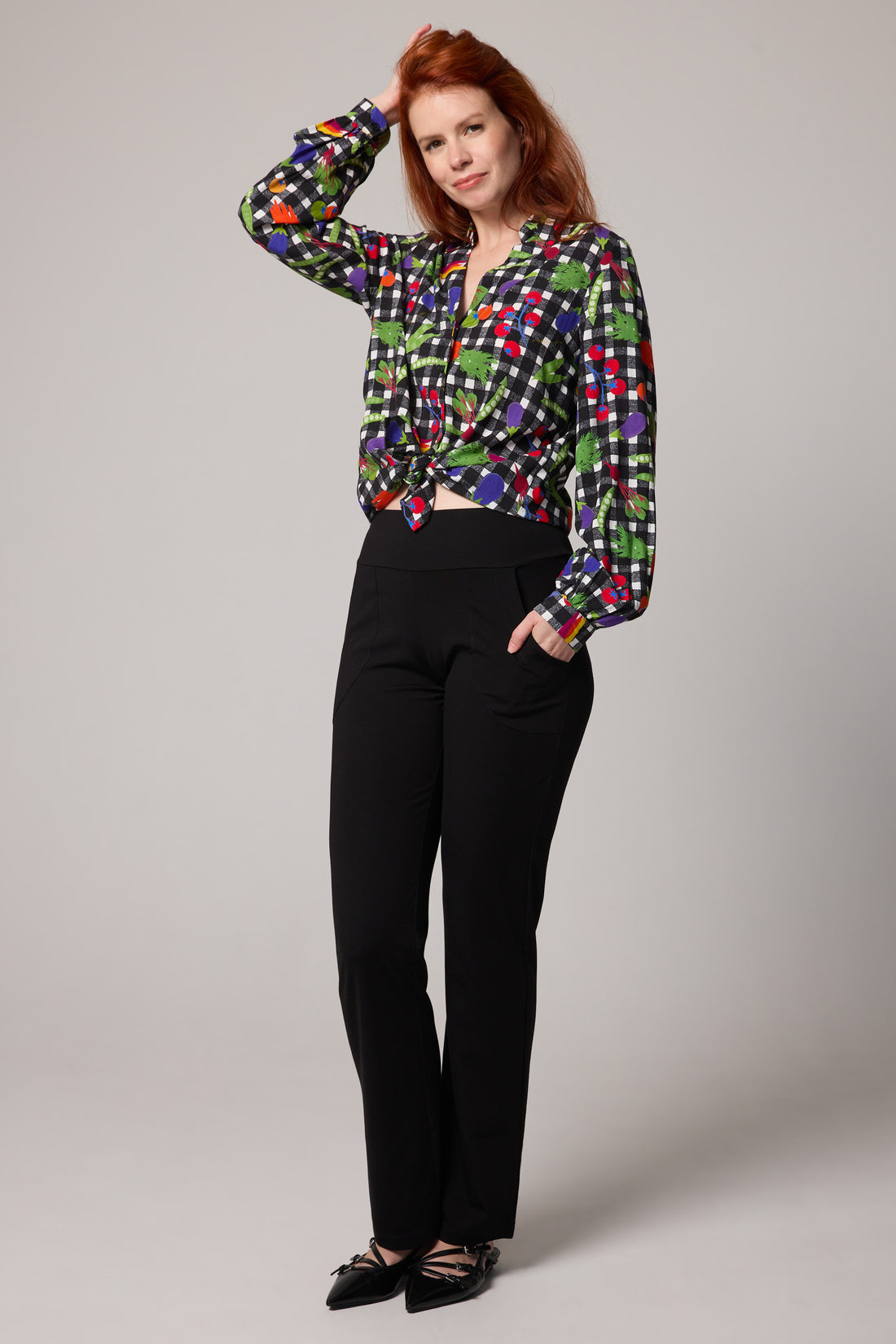 Knit pants - Black