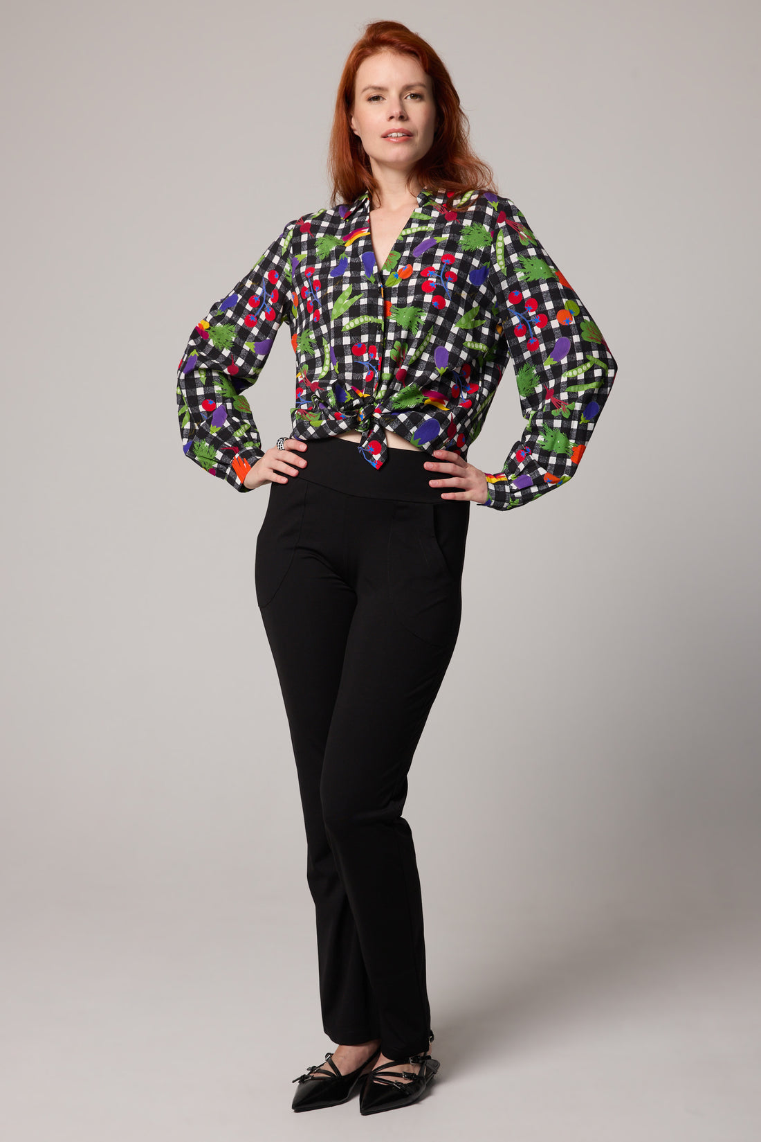 Knit pants - Black, second view