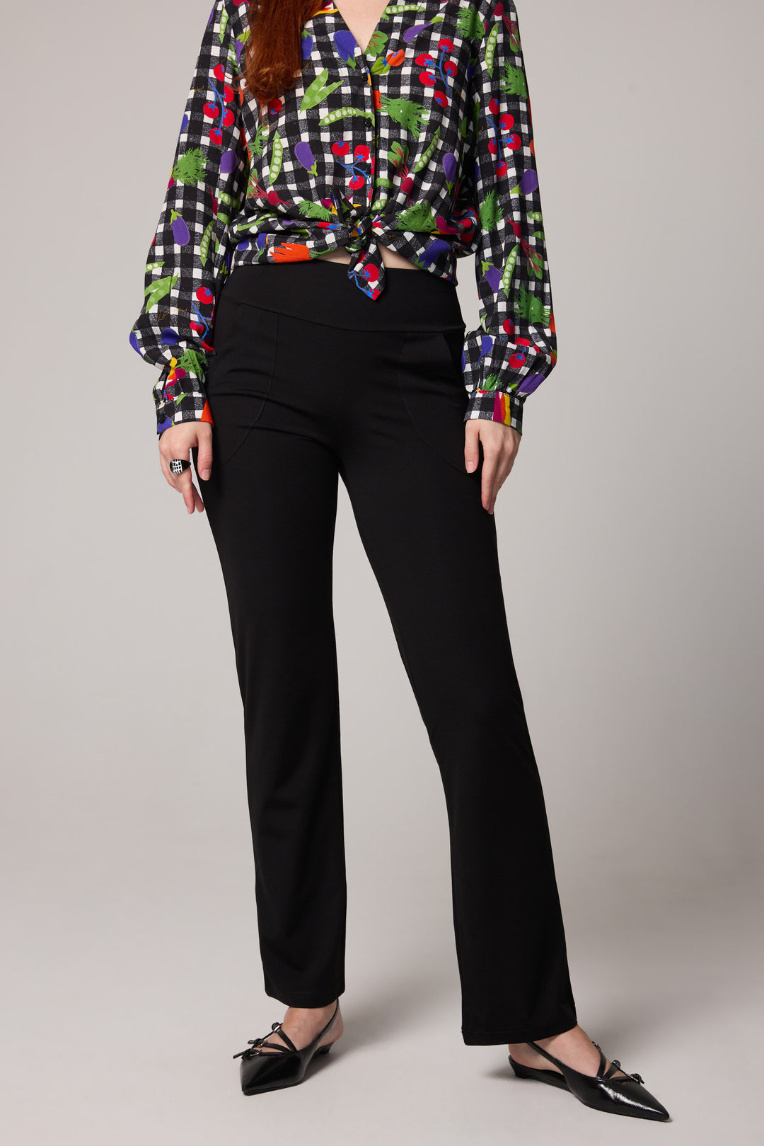 Knit pants - Black