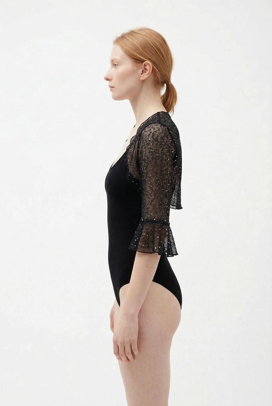 Mesh  Bolero - Black, Sparkle