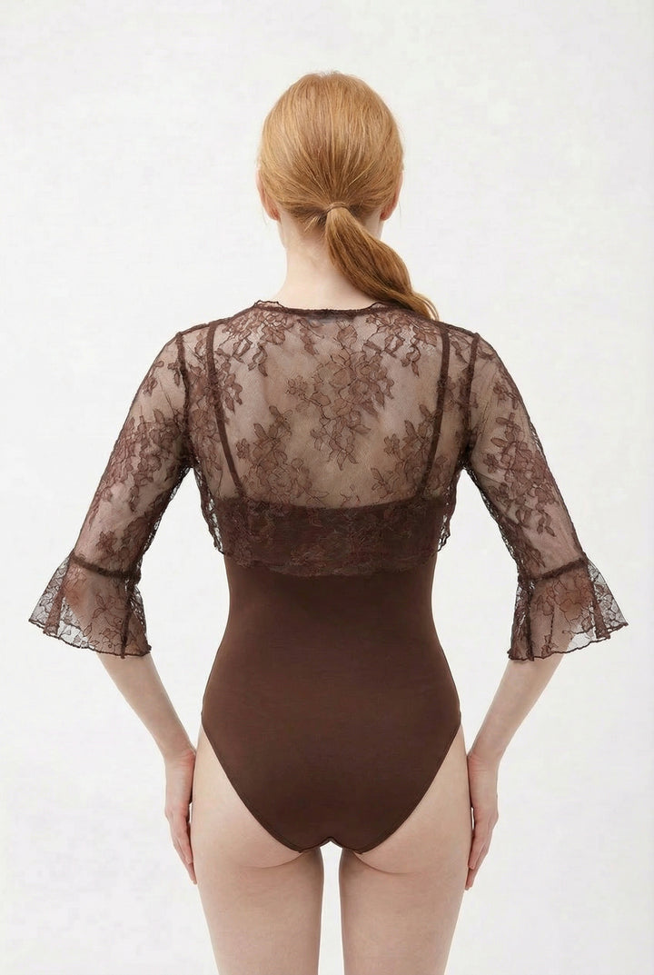 Lace  Bolero - Brown