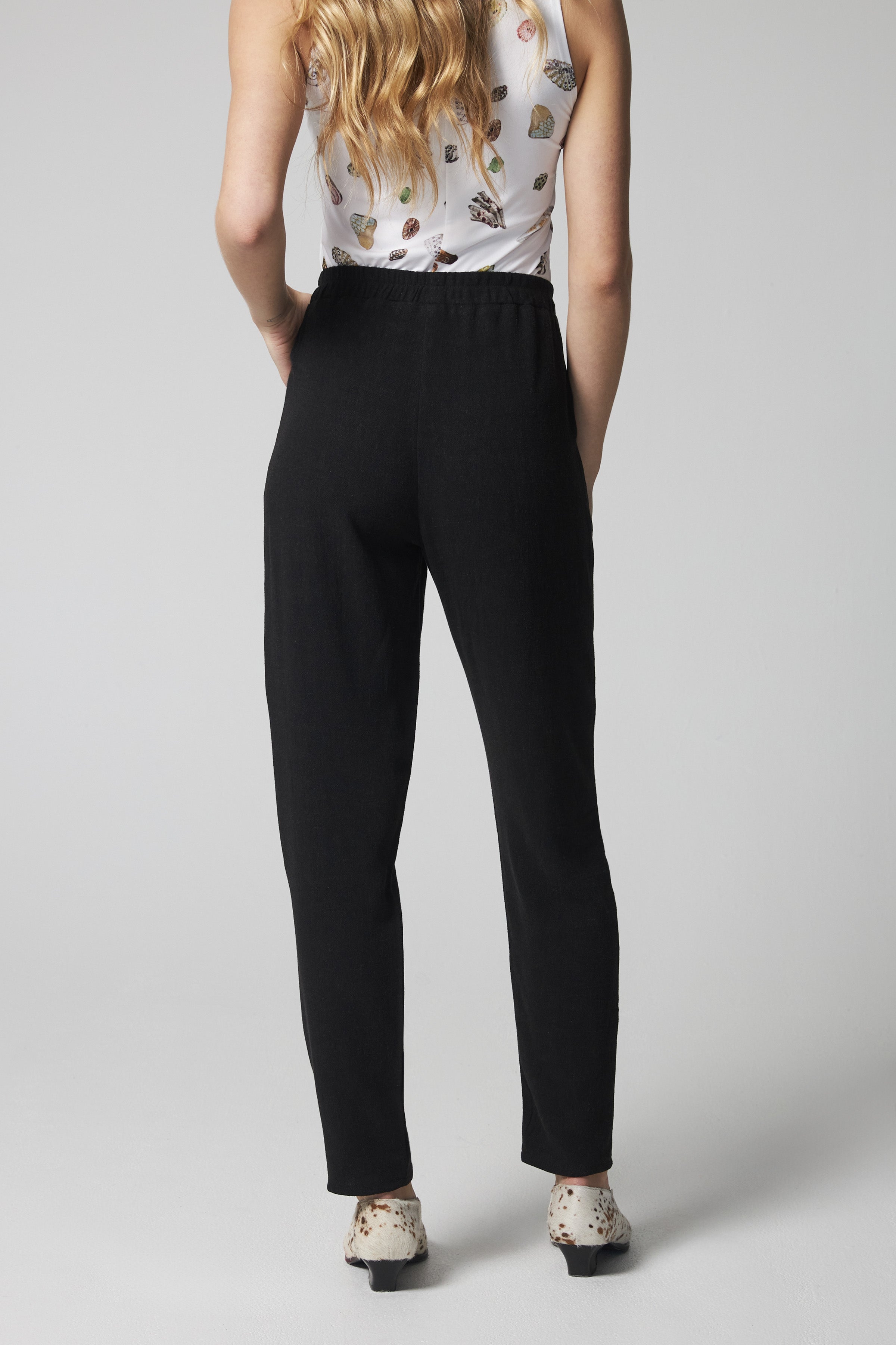 Pantalon d’été en lin - Noir