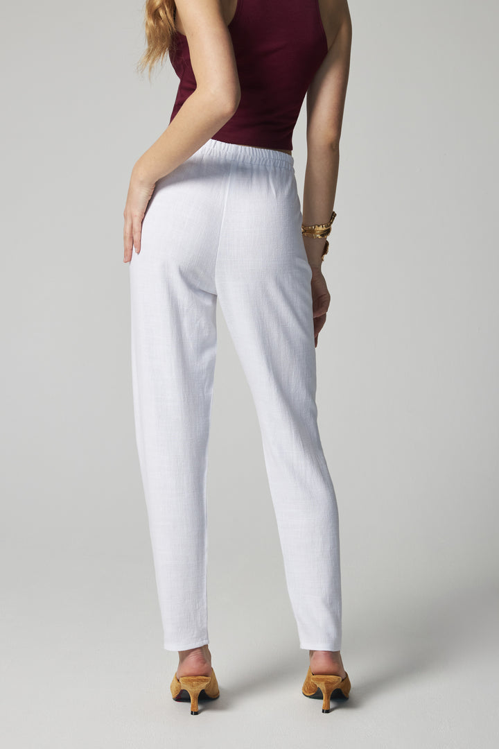Linen Summer Pants - White