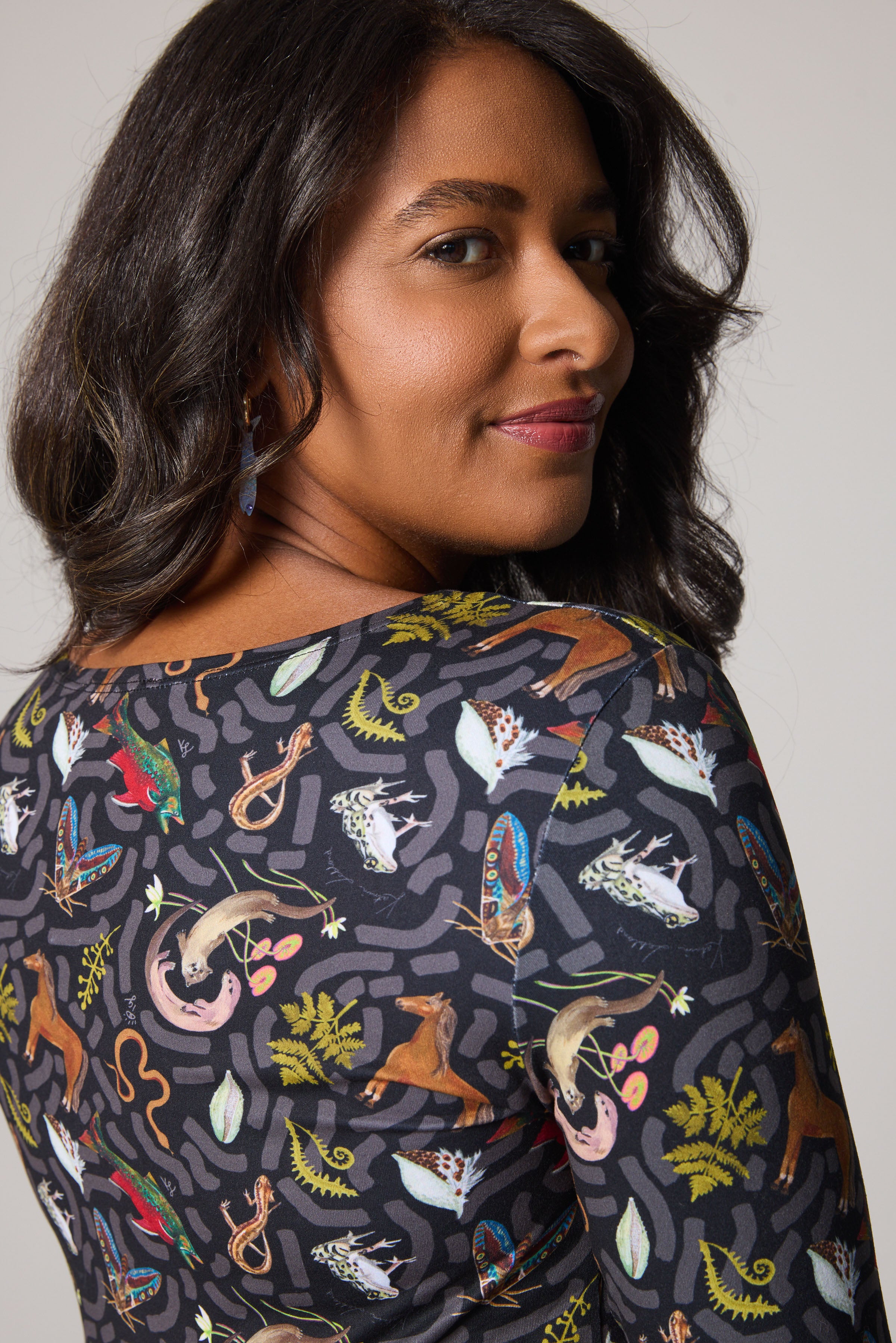 Long Sleeve Scoop Neck - Wilderness