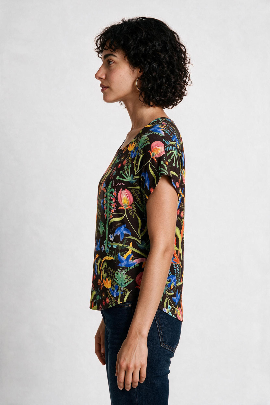 Loose Fit T-Shirt - Blue Birds