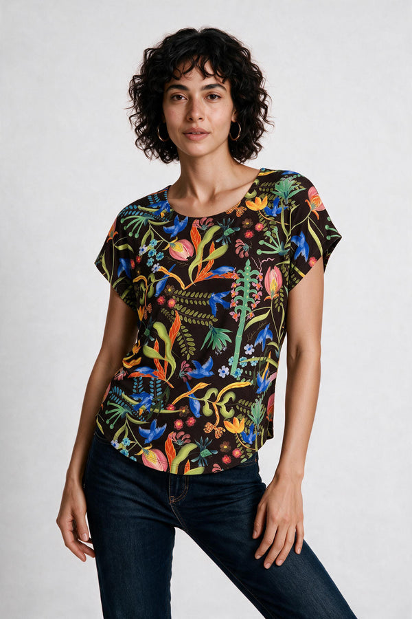 Loose Fit T-Shirt - Blue Birds