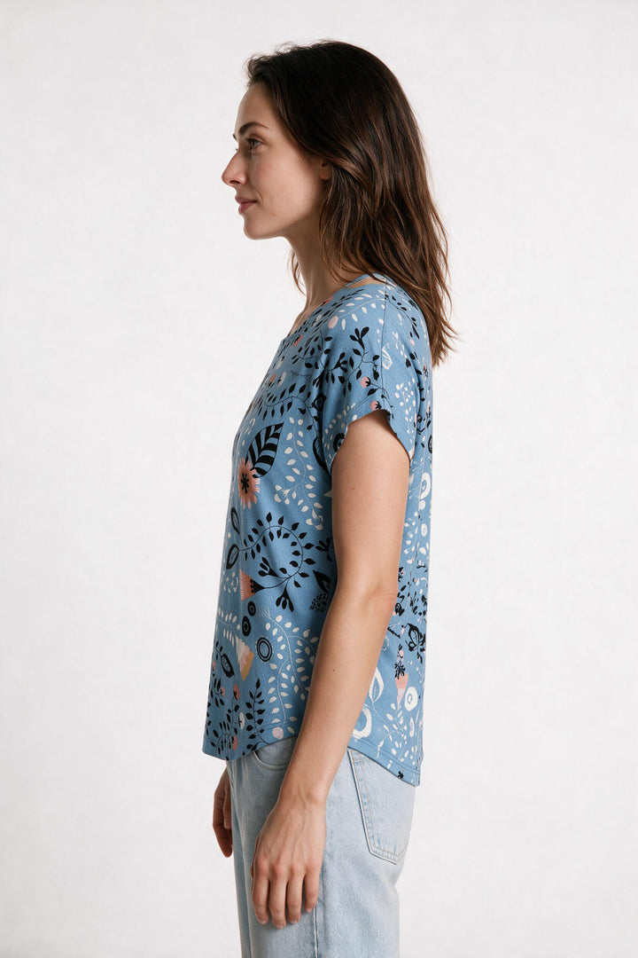 Loose Fit T-Shirt - Spindle Vines