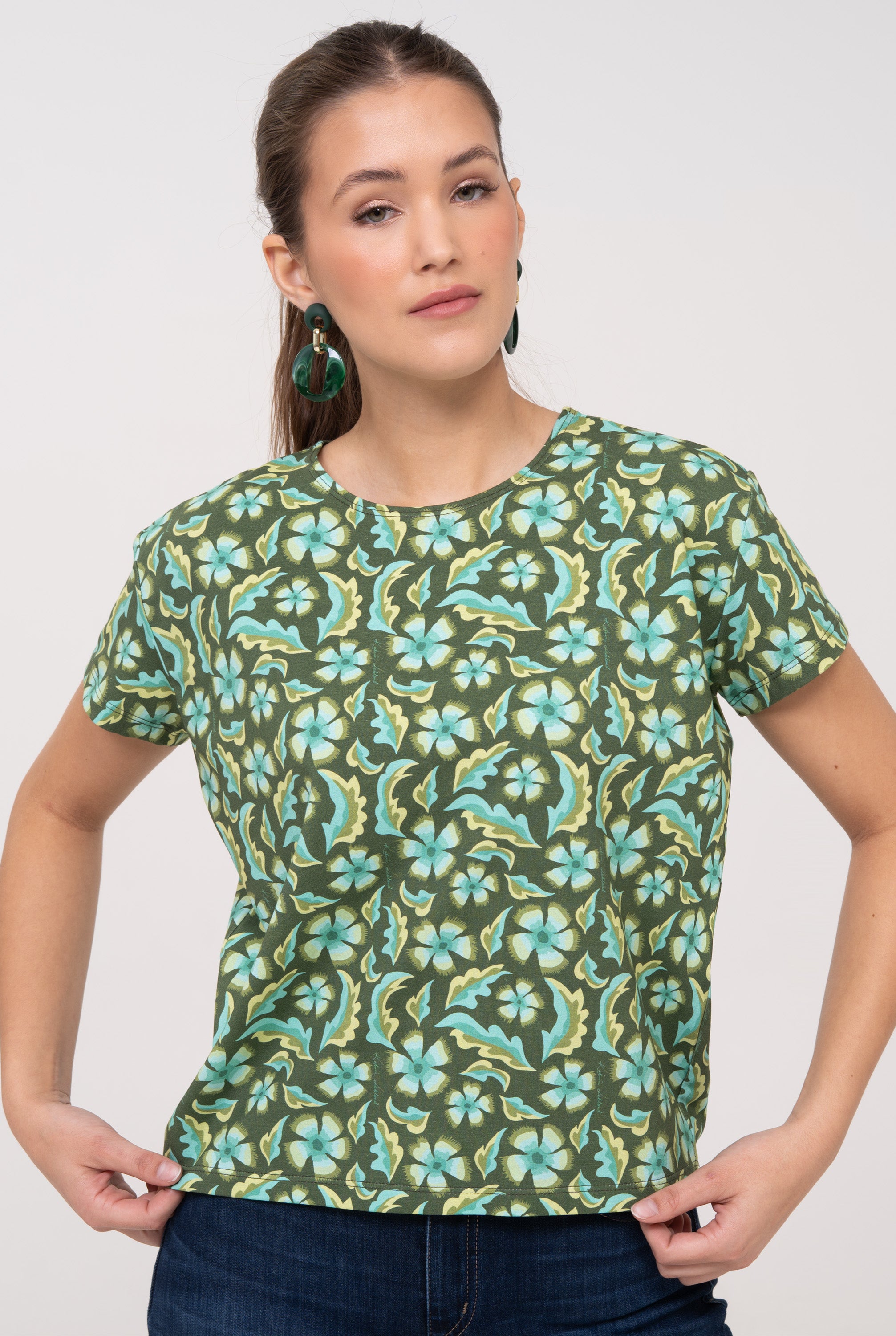 Cotton MOMA T-Shirt - Gertrude, Green