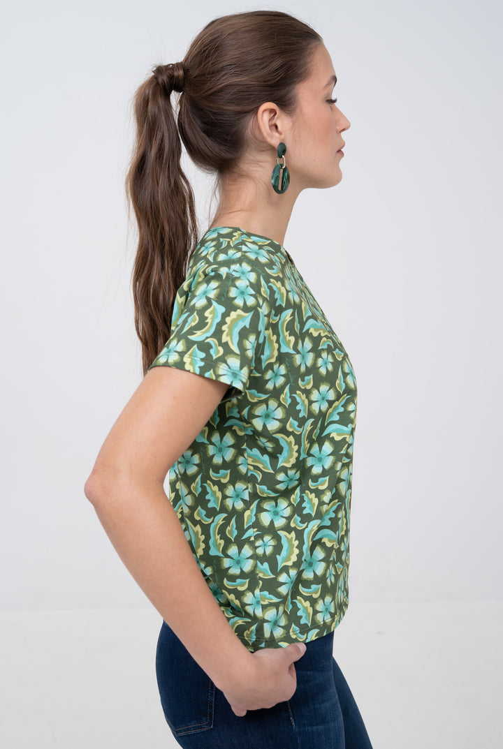Cotton MOMA T-Shirt - Gertrude, Green