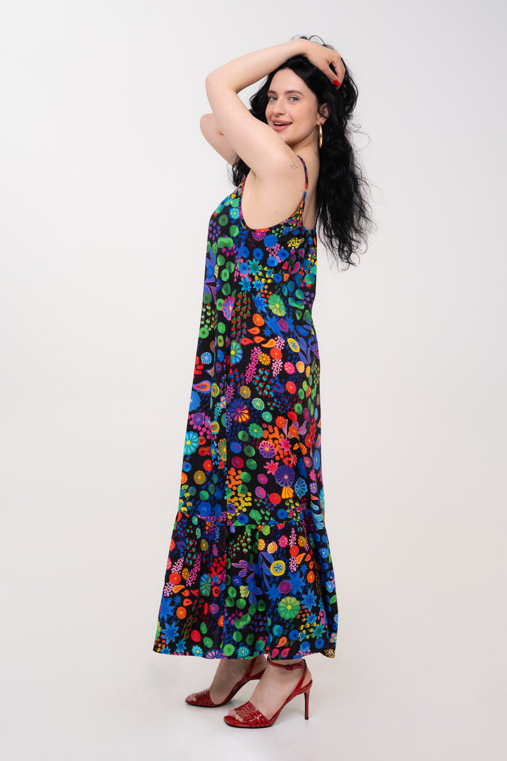 Robe longue - Colourama, Noir