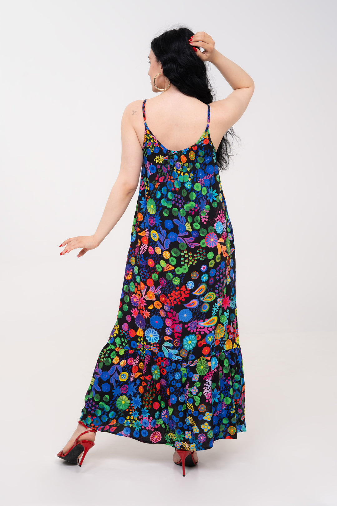 Robe longue - Colourama, Noir