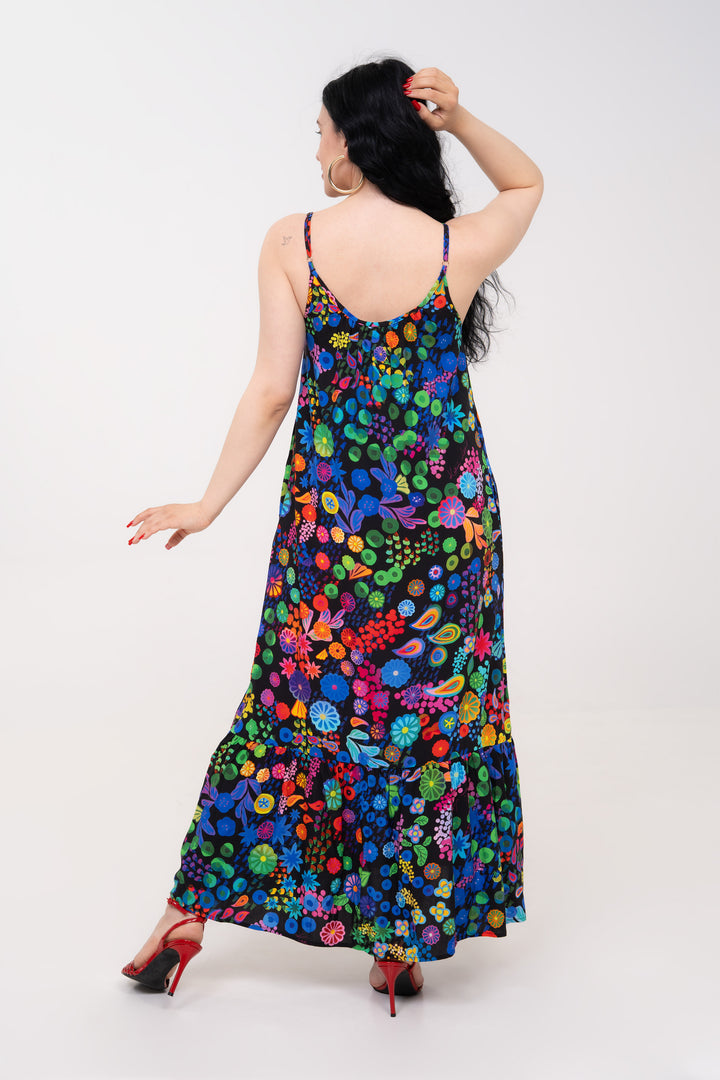 Robe longue - Colourama, Noir