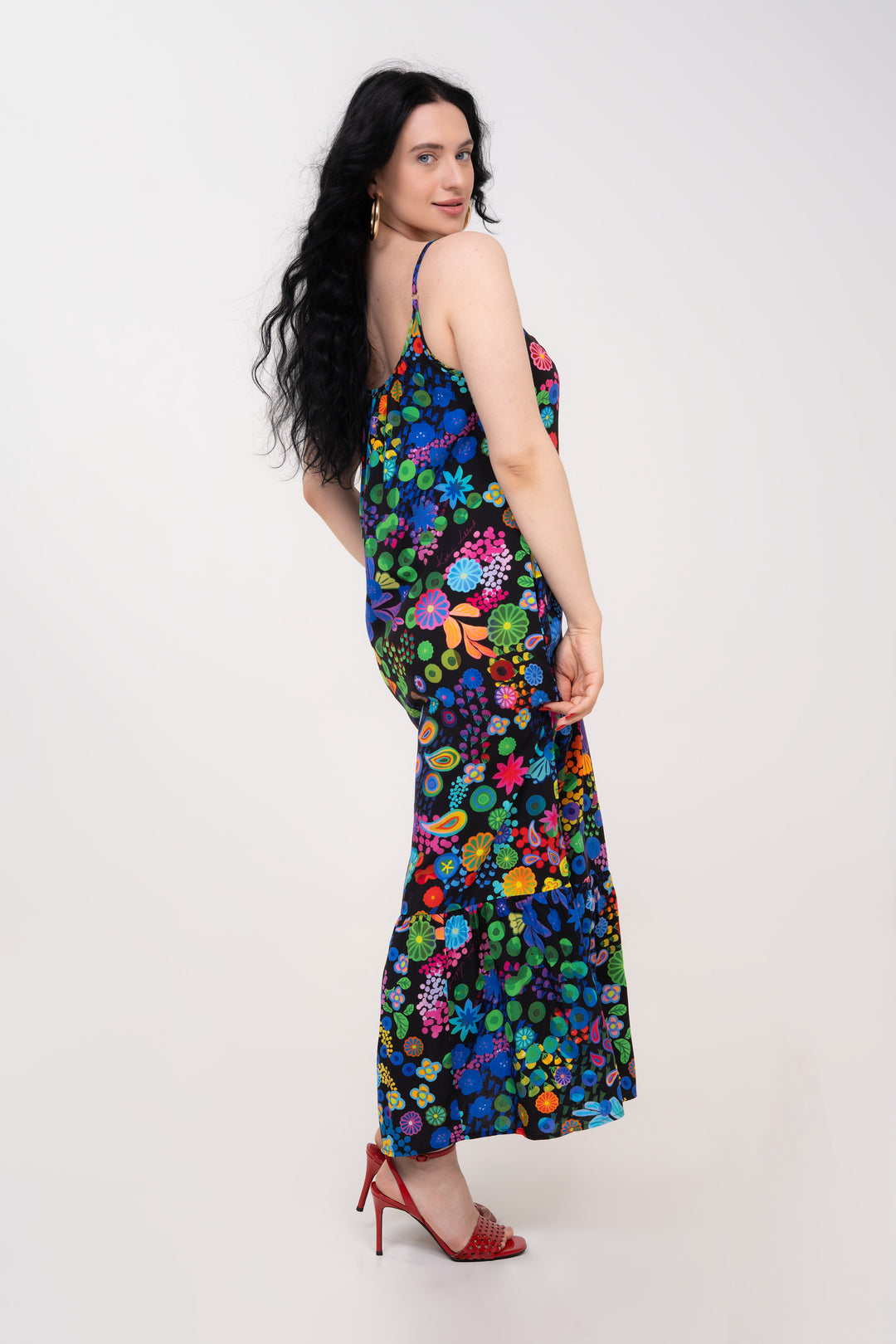 Robe longue - Colourama, Noir
