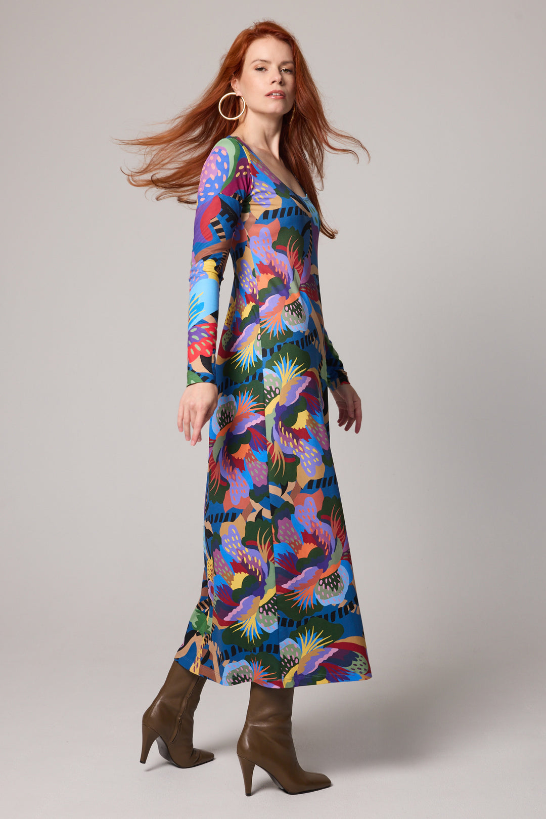 Robe longue Muse - Tige gravée