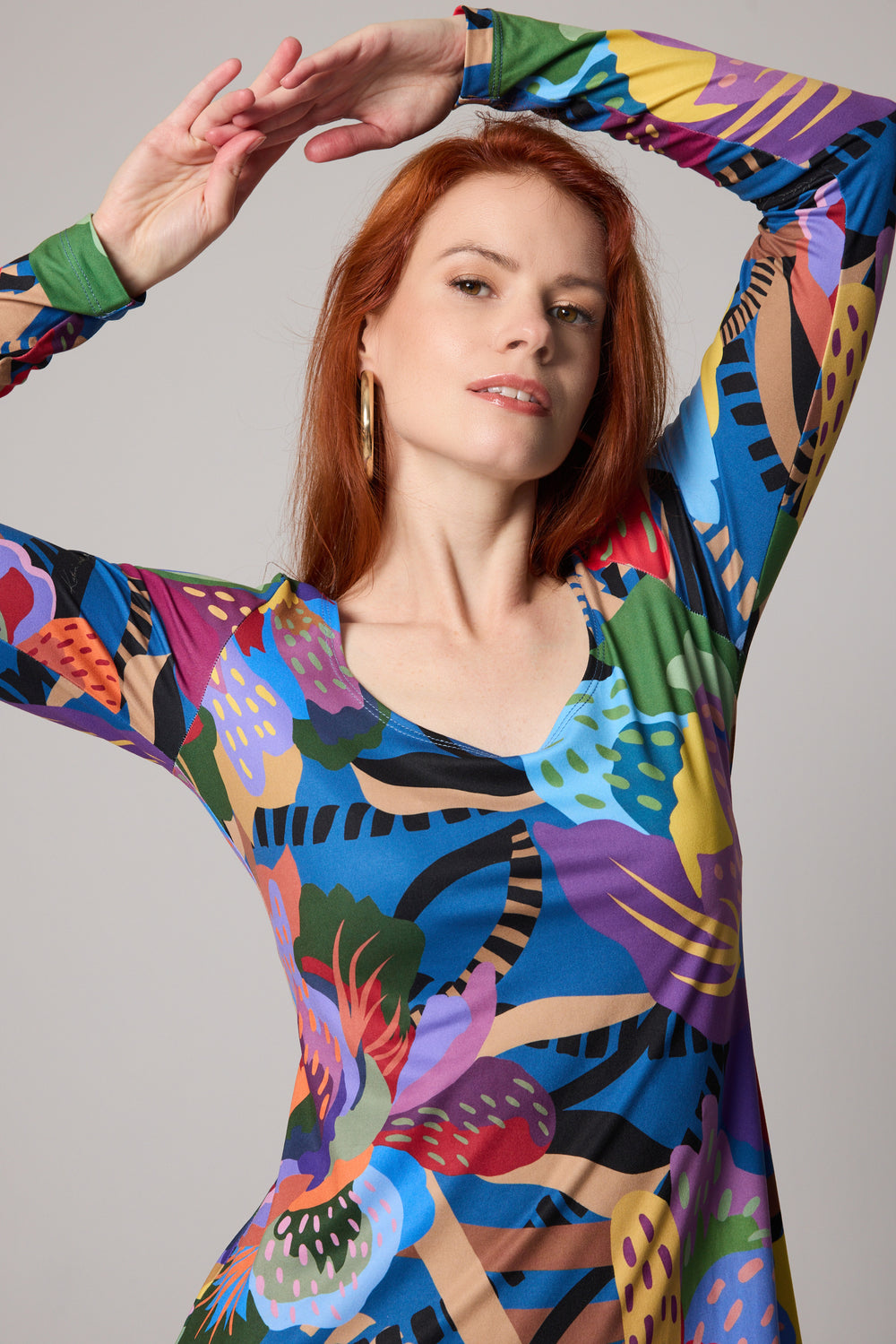 Robe longue Muse - Tige gravée
