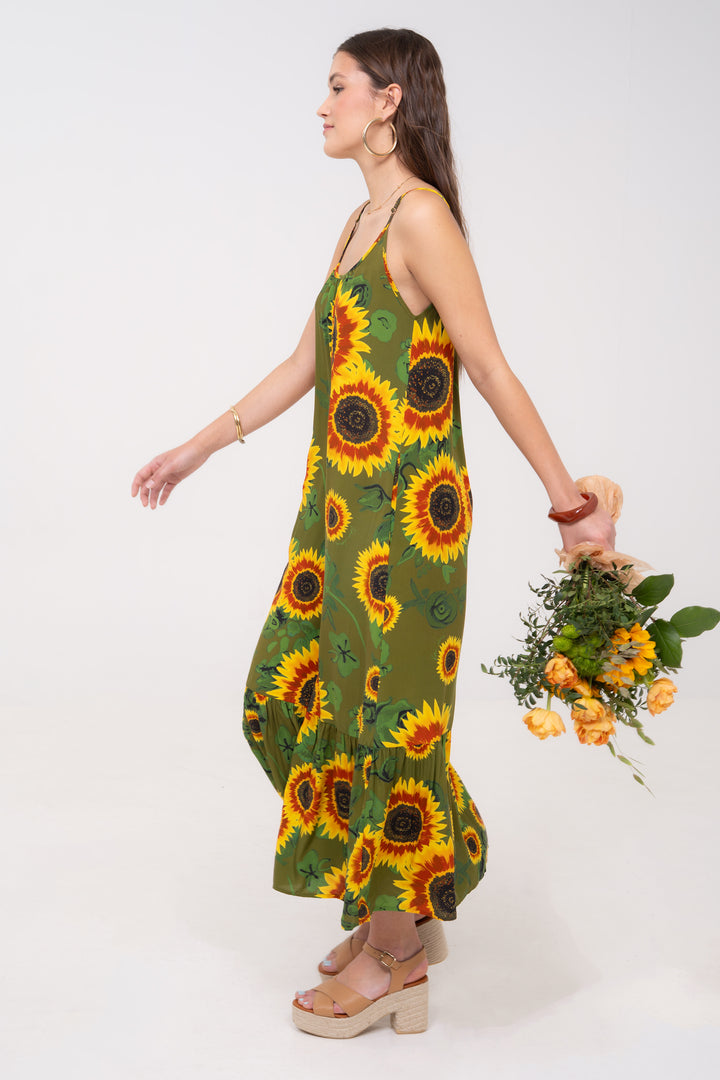 Robe longue - Tournesols