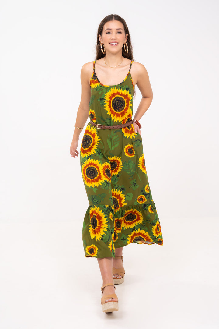 Robe longue - Tournesols