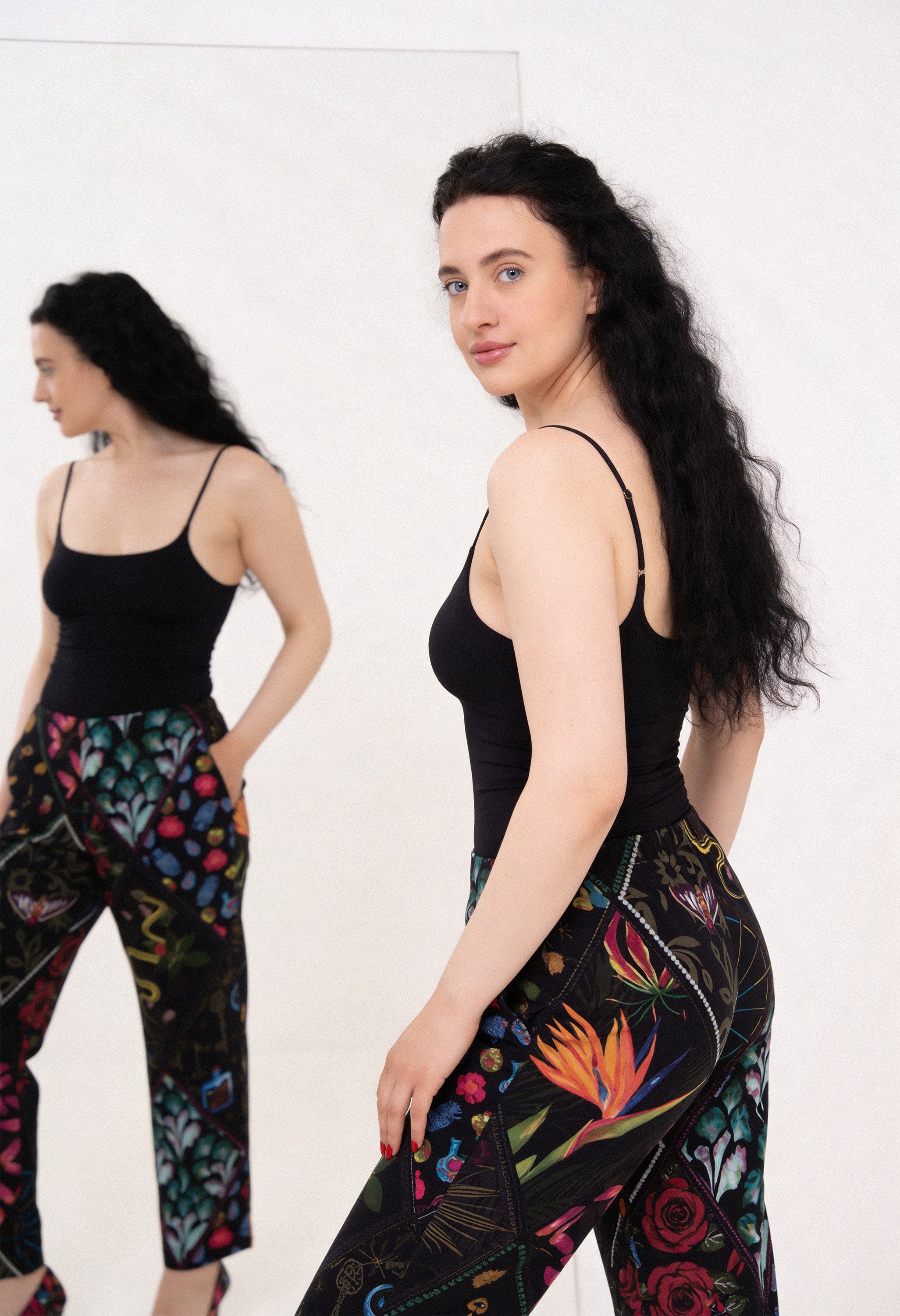 Pantalon mi-taille en coton - Mystique